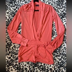 Hot Miami Styles Orange Romper 🧡